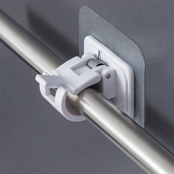 🔥Nail-Free Adjustable Curtain Rod Bracket Holders – Drill-Free & Wall-Safe